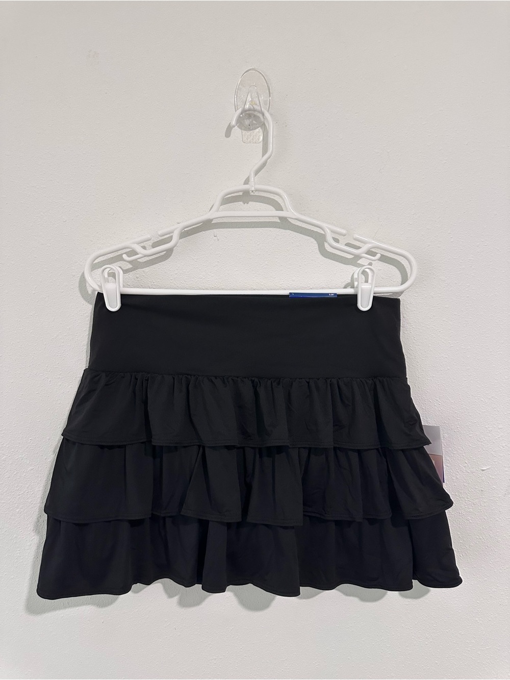 JoyLab Black Tiered Ruffle Mini Skort - Picture 5 of 11